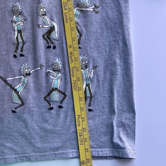 Rick and Morty T-shirt Gray with‎ Rick Sanchez, Size Small - Picture 6 of 9